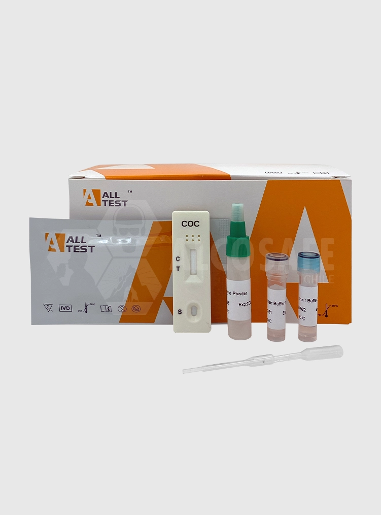 Test de Droga en Pelo Casete - Cocaína 0.5 ng/mg